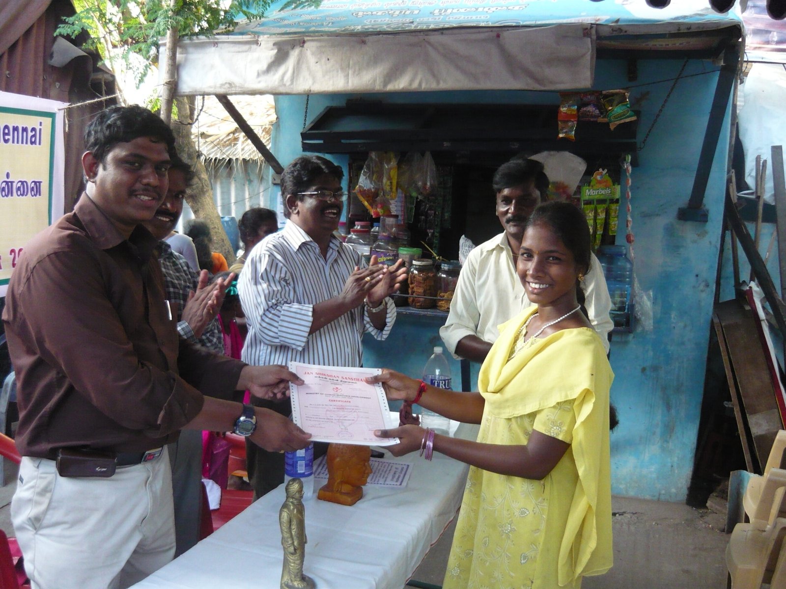 Certificate Distribution for Income Generating Programme @ Old Washermanpet